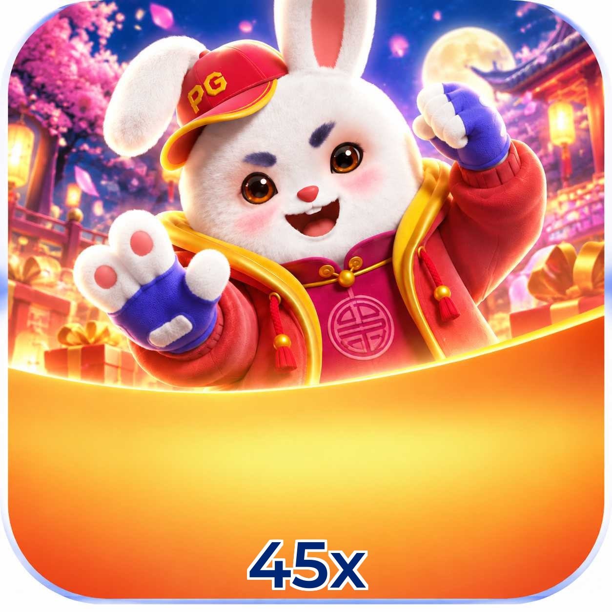 Página oficial da 45x no Facebook com promoções e suporte